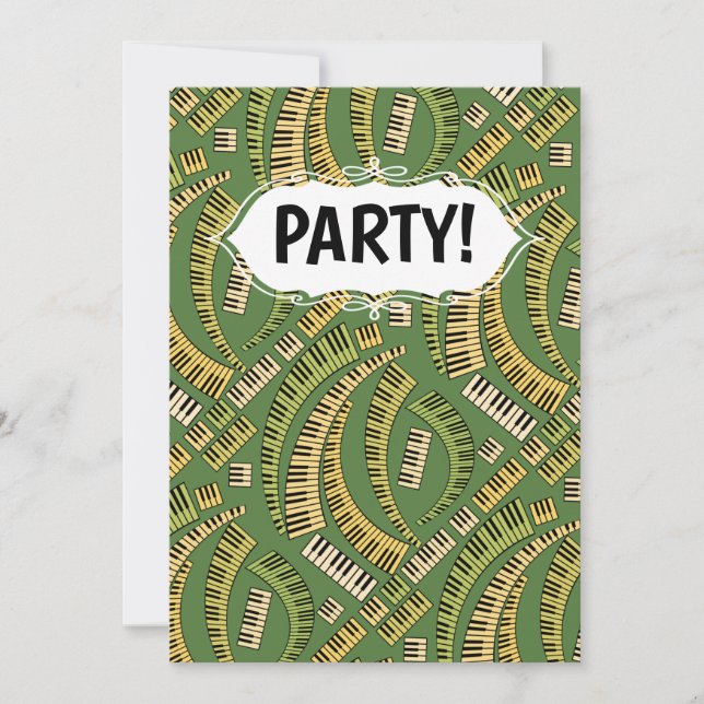 Piano Chaves Curvas Convite (Frente)