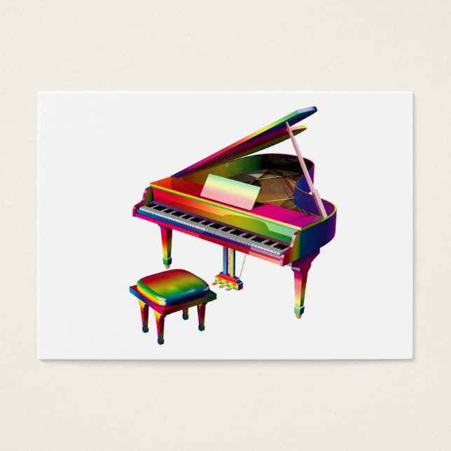 Piano Colorido Arco-Íris (Frente)