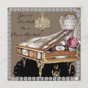 Piano Considerando Vintage Style convite