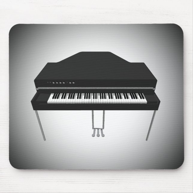 Piano de cauda elétrico: modelo 3D: Mousepad (Frente)