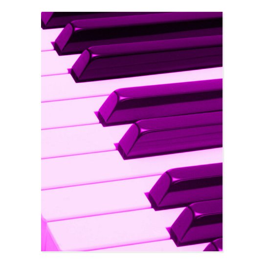 Piano de Fusha ou teclado cor-de-rosa do órgão Cartão Postal