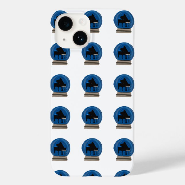 Piano em um globo de neve - Papel de moldagem (Verso)