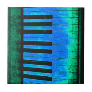 Piano Keys Black and Blue Beautiful and ARTISTIC