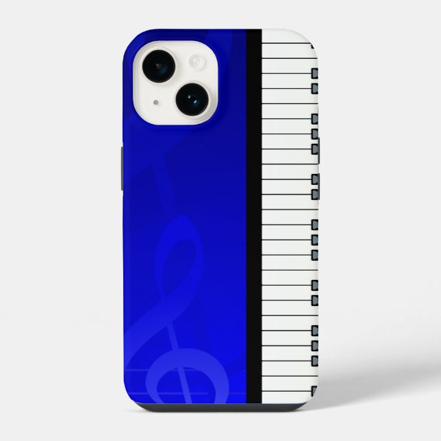 Piano Keys com efeito Azul (Verso)