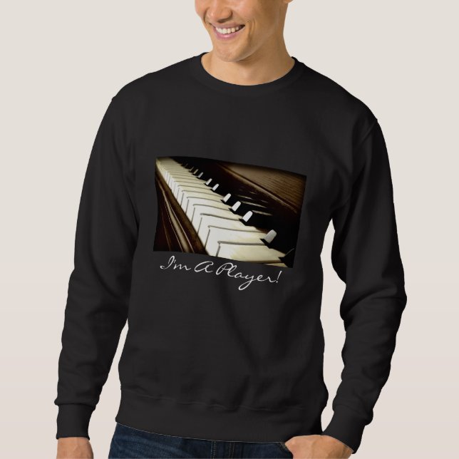 PIANO KEYS Eu sou uma divertida camisa de amante d (Frente)