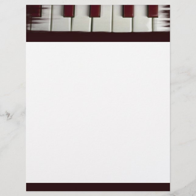Piano Keys Letterhead (Frente)