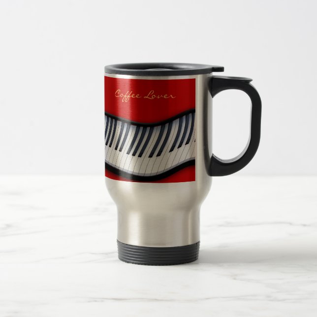 PIANO KEYS Music Lover Gift Caneca de viagem (Direita)