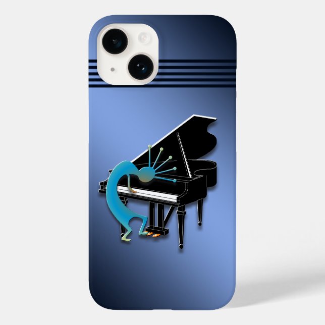 Piano Kokopelli em azul (Verso)