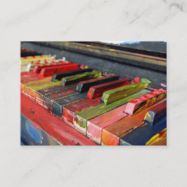 Piano ou Cartão de visita de Lição de Música