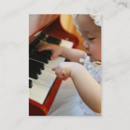 Piano ou Cartão de visita de Lição de Música