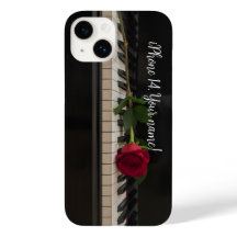 Piano Personalizado com uma rosa vermelha - românt