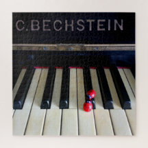 Piano - quebra-cabeça de serra de vaivém da