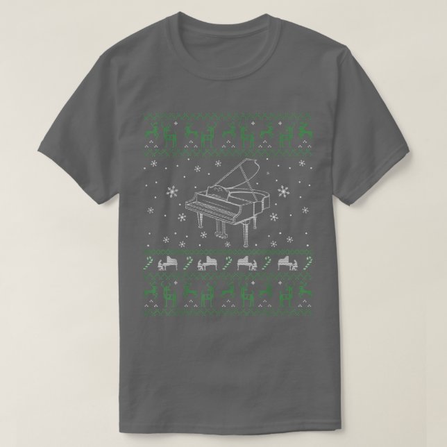Piano Suéter De Natal Feio Para Cristo Masculina (Frente do Design)