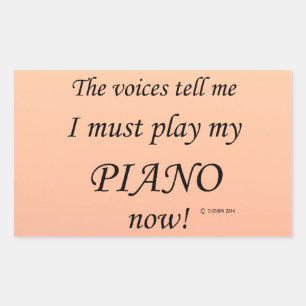 Piano Voices diz que deve tocar adesivo retangular