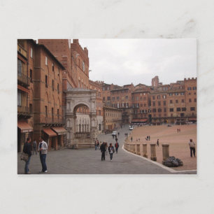 Piazza del Campo, cartão postal Siena