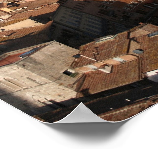 Piazza del Campo Siena Italia Poster (Borda)