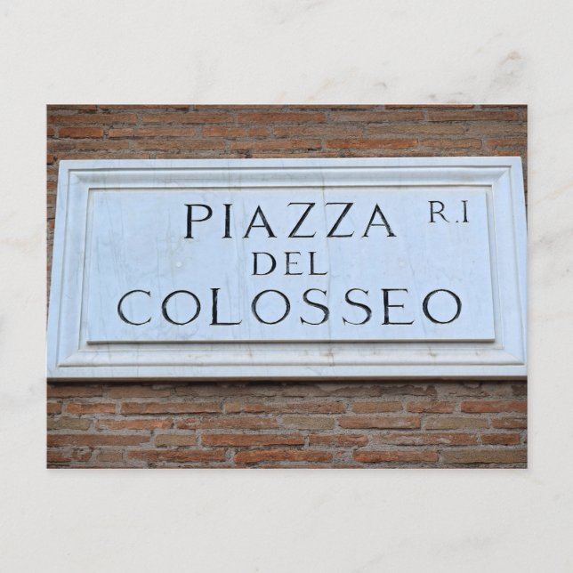 Piazza del Colosseo - Roma, Italia Cartão postal (Frente)