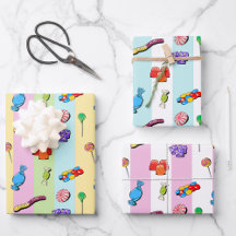 Pic 'n' mix Sweets Wrapting Paper Set