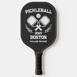 Pickleball Boston 2025 Personalizado em Preto e Br