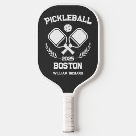 Pickleball Boston 2025 Personalizado em Preto e Br