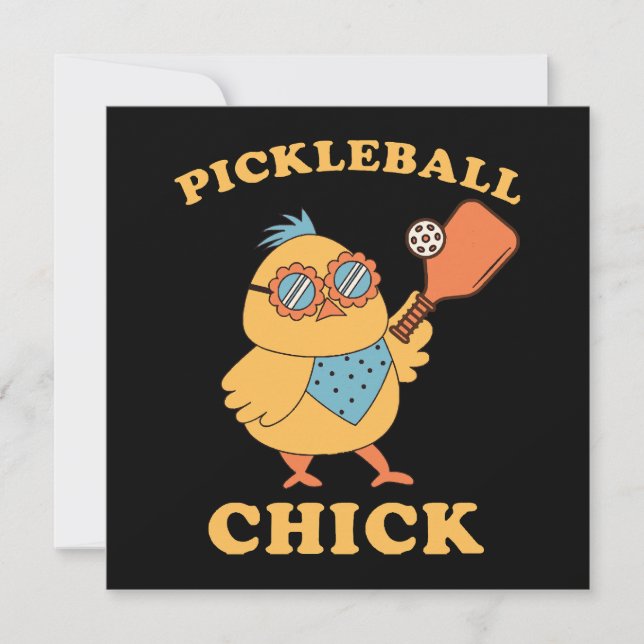 Pickleball Chick - retrô (Frente)