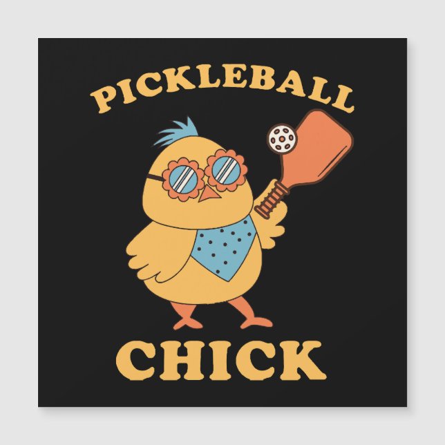 Pickleball Chick - retrô (Frente)