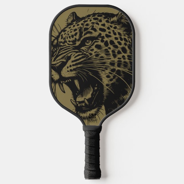 Pickleball de Leopard Fierce (Front)