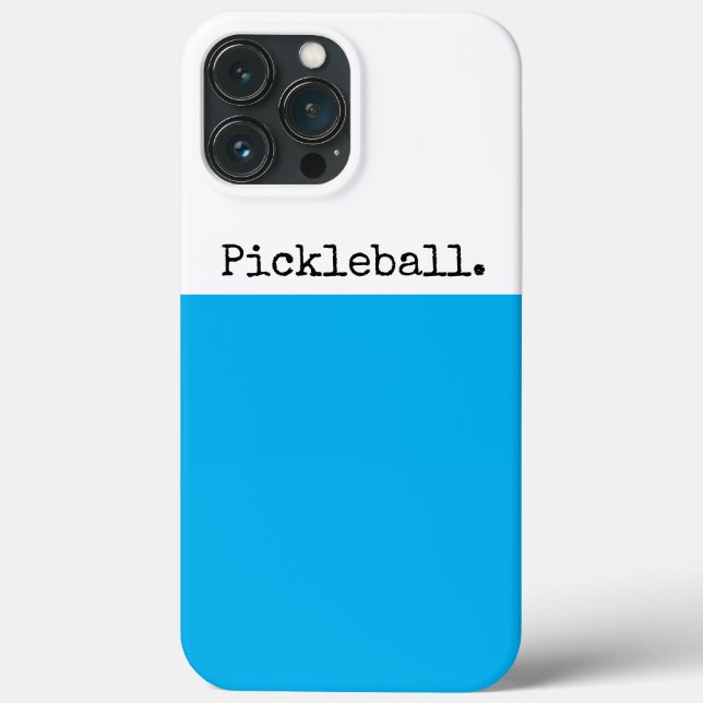 PICKLEBALL Diversão Brilhante Sky Azul Branco (Verso)