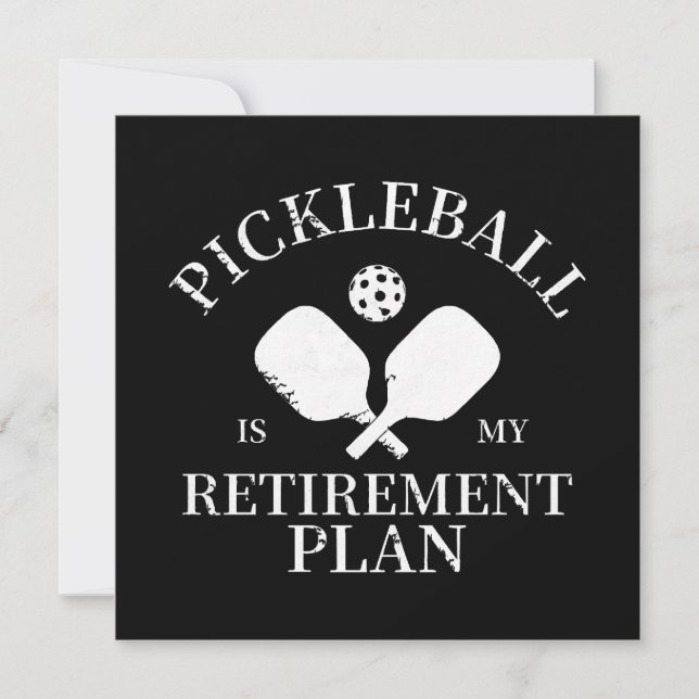 pickleball é meu plano de aposentadoria (Frente)