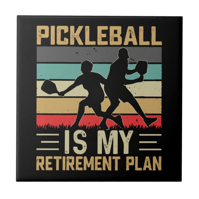 Pickleball É Meu Plano De Aposentadoria Engraçado  (Frente)