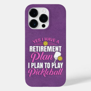 Pickleball Engraçado De Couro Púrpura