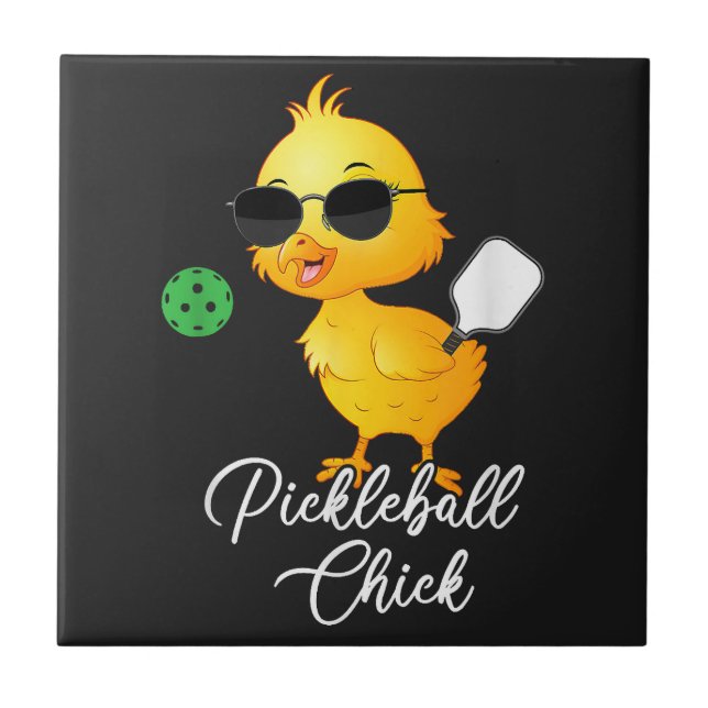 Pickleball Frango Engraçado Pickleball (Frente)