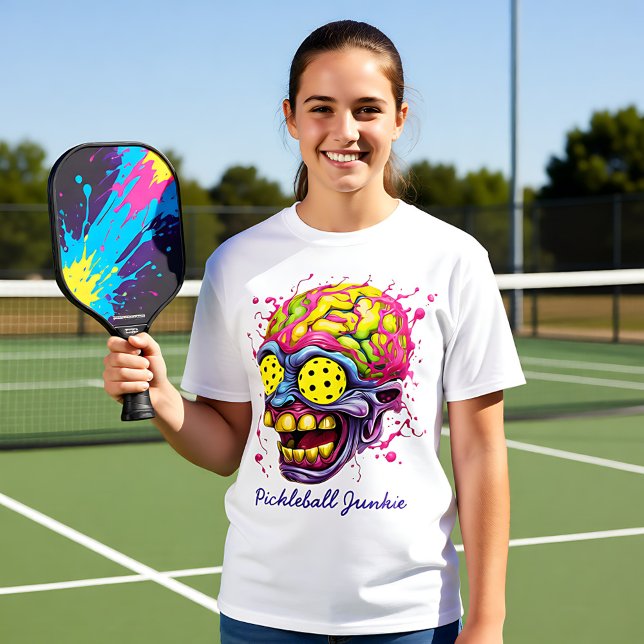 Pickleball Junkie - Camisa de picles engraçada (Pickleball Junkie - funny pickleball tshirt)