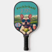 Pickleball Life Paddle - Bulldog Francês e Rosé