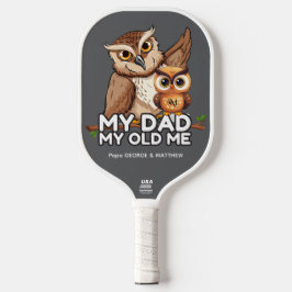 Pickleball Paddle : Meu Pai Meu Velho Eu (cinza)