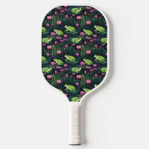 Pickleball Paddle Sapos em rosa e verde