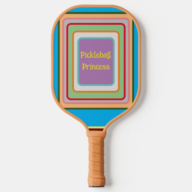 PICKLEBALL PRINCESS - Quadrados multicoloridos (Front)