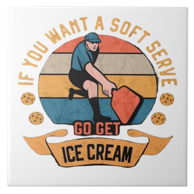 Pickleball Se você quer o Soft Serve vá buscar sor (Frente)