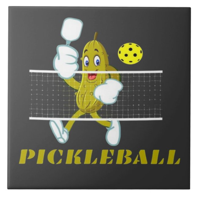 Picles Engraçados Jogando Pickleball  (Frente)