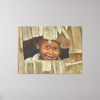Pico-A-Boo Boy Canvas Print