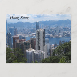 Pico da Vitória em cartão postal de Hong Kong