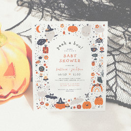 Pico De Orçamento Um Chá de fraldas Laranja De Boo