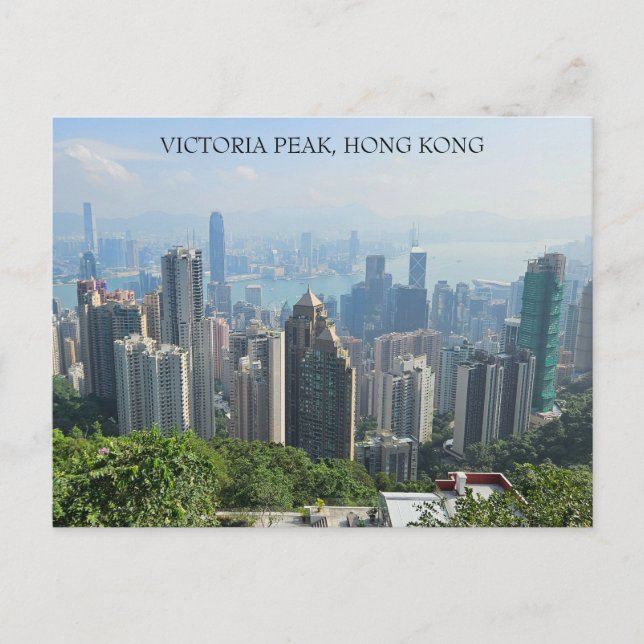 Pico de Vitória Cartão Postal de Hong Kong (Frente)