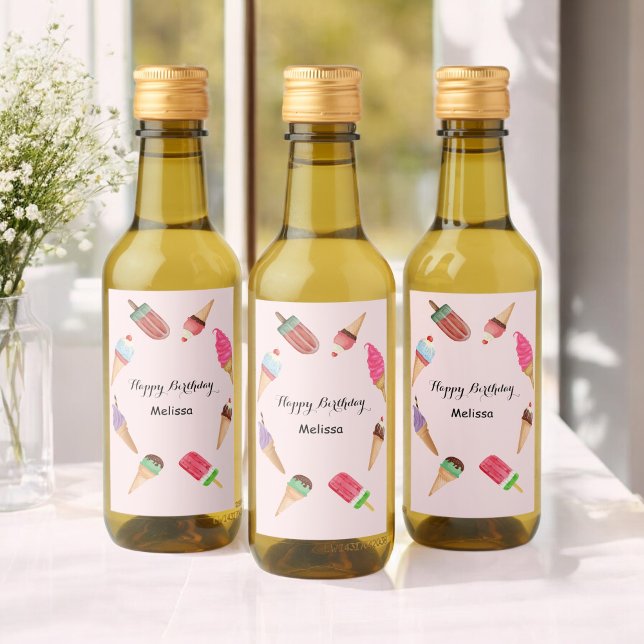 Picolé de Sorvete Rosa Festa na Piscina   (Criador carregado)