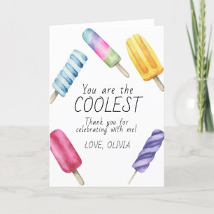 Picolé de verão em aquarela agradecimento de anive