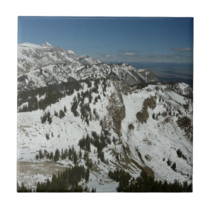 Picos de neve das montanhas Teton I Fotografia