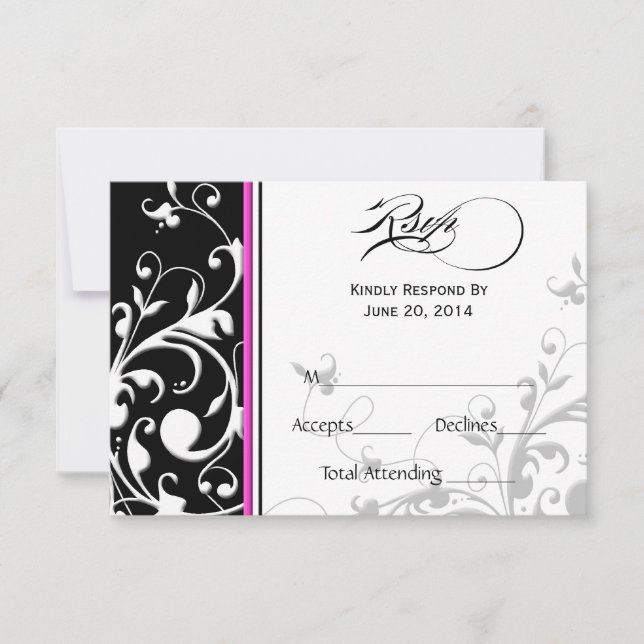 Picos Tradicionais | Cartão RSVP de Casamento (Frente)