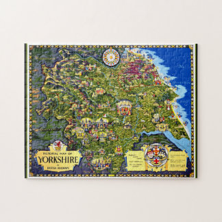 Pictorial Map of Yorkshire Quebra-cabeça