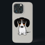 Piebald Dachshund | Cachorro Cachorro<br><div class="desc">Capas de iphone do Fantoche. Preto,  bronzeado e branco Piebald Dachshund.</div>