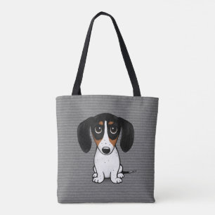 Piebald Dachshund Cute Puppy Dog Tote Bag